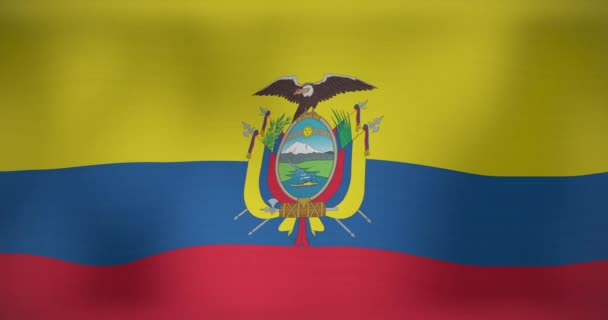 Κινούμενη Σημαία Της Κολομβίας Κυματίζει Εθνικός Πατριωτισμός Και Εορτασμός Έννοια — Αρχείο Βίντεο