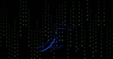 Çevrimiçi güvenlik kilidi, ikili kodlama ve veri işleme görüntüsü. Dijital olarak oluşturulmuş resim küresel çevrimiçi güvenlik, bilgisayar ve veri işleme kavramı.