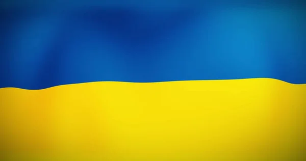 Bild Viftande Flagga Ukrainska Nationella Symboler Patriotism Och Självständighet Koncept — Stockfoto