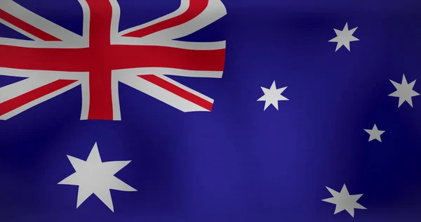 Imagen Ondear Bandera Australia Símbolos Nacionales Patriotismo Independencia Imagen Generada — Foto de Stock