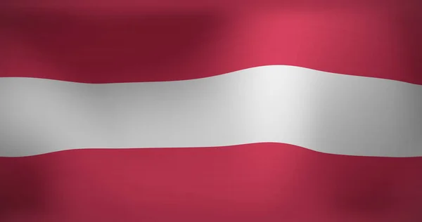 Afbeelding Van Wapperende Vlag Van Oostenrijk Nationaal Symbool Patriottisme Onafhankelijkheidsconcept — Stockfoto