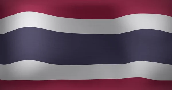 Εικόνα Της Σημαίας Της Ταϊλάνδης Πατριωτισμός Και Εορταστική Έννοια Ψηφιακά — Φωτογραφία Αρχείου