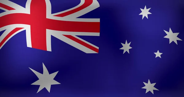 Imagen Ondear Bandera Australia Símbolos Nacionales Patriotismo Independencia Imagen Generada — Foto de Stock