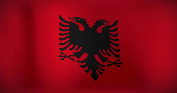 Image Drapeau Albania Patriotisme Concept Célébration Image Générée Numériquement — Photo