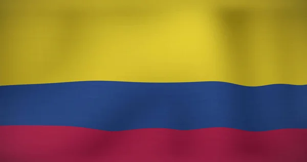 Imagen Bandera Movimiento Colombia Ondeando Patriotismo Nacional Concepto Celebración Imagen —  Fotos de Stock