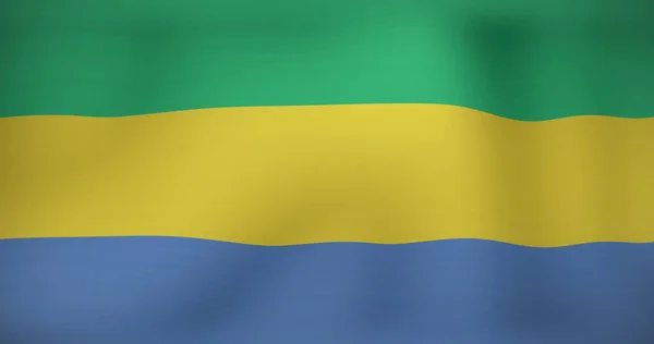 Image Drapeau Mouvant Gabon Patriotisme National Concept Célébration Image Générée — Photo