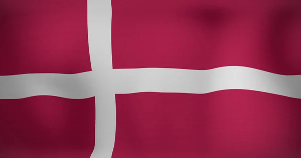 Immagine Della Bandiera Mobile Denmark Che Sventola Patriottismo Nazionale Concetto — Foto Stock