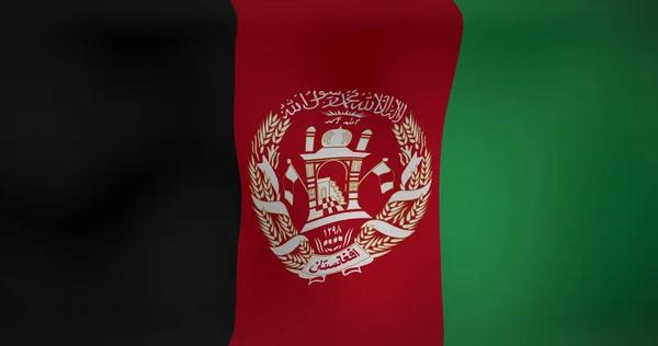 Εικόνα Της Σημαίας Του Αφγανιστάν Εθνικά Σύμβολα Πατριωτισμός Και Έννοια — Φωτογραφία Αρχείου