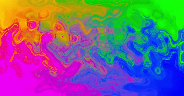Çok Renkli Dalgalarla Hareket Eden Arkaplan Görüntüsü Renk Hareket Dijital — Stok fotoğraf