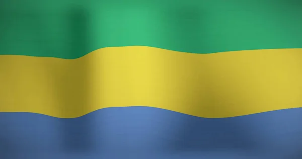 Image Flag Gabon National Patriotism Celebration Concept Digitally Generated Image — Stock Photo, Image