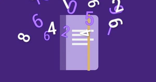 Imagen Números Cuaderno Sobre Fondo Púrpura Asistente Administrativo Nacional Día — Foto de Stock