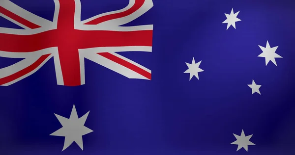Imagen Ondear Bandera Australia Símbolos Nacionales Patriotismo Independencia Imagen Generada — Foto de Stock
