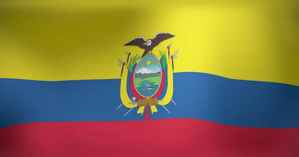 Εικόνα Της Κινούμενης Σημαίας Της Κολομβίας Που Κυματίζει Εθνικός Πατριωτισμός — Φωτογραφία Αρχείου