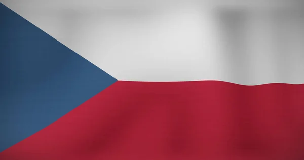 Образ Флага Чешской Республики Национальный Патриотизм Концепция Празднования Цифровом Виде — стоковое фото