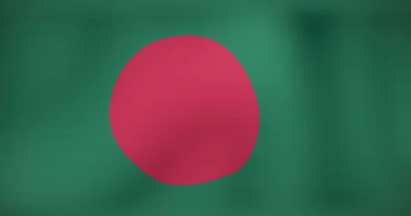 バングラデシュ手を振っての移動フラグの画像 愛国心やお祝いのコンセプトをデジタルで表現し — ストック写真