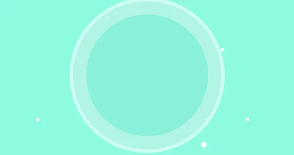 Afbeelding Van Pulserende Cirkel Groene Achtergrond Met Witte Stippen Kleur — Stockfoto