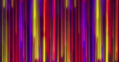 Çok renkli neon ışık yollarının animasyonu kusursuz döngü üzerinde hipnotik hareketlerle hareket ediyor. ışık, renk ve hareket konsepti dijital olarak oluşturulmuş video.