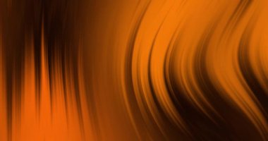 Siyah arkaplanda parlayan turuncu ışık dalgası animasyonu. ışık, desen ve hareket konsepti dijital olarak oluşturulmuş video.