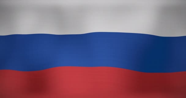 Animation Moving Floating Flag Russia War Ukraine — стоковое видео