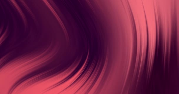 Animazione Incandescente Onda Luce Rosa Movimento Sfondo Nero Luce Modello — Video Stock