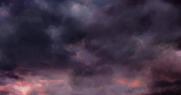 Immagine Sfondo Nuvole Grigie Rosa Tempestose Fulmini Meteo Natura Tempesta — Foto Stock