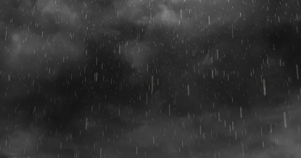 Obraz Silného Deště Padajícího Blesky Bouřlivé Šedé Mraky Pozadí Počasí — Stock fotografie