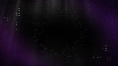 Siyah arka planda haç ve pembe şekillerin animasyonu. renk, şekil ve hareket konsepti dijital olarak oluşturulmuş video.