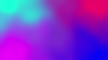 Yeşil, mavi ve pembenin değişen tonlarının animasyonu. renk, şekil ve hareket konsepti dijital olarak oluşturulmuş video.