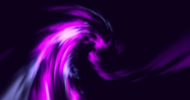 Siyah arkaplanda hareket eden pembe ile mor ışık dalgasının görüntüsü. ışık, desen ve hareket konsepti dijital olarak oluşturulmuş görüntü.