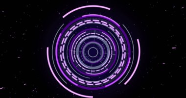 Kapsam taramasında parlayan ışık izlerinin görüntüsü. küresel hesaplama, veri işleme, teknoloji ve dijital arayüz kavramı dijital olarak oluşturuldu.