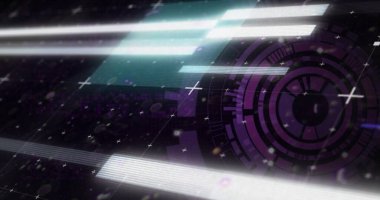 Kapsam taramasında veri işleme resmi. küresel hesaplama, veri işleme, teknoloji ve dijital arayüz kavramı dijital olarak oluşturuldu.