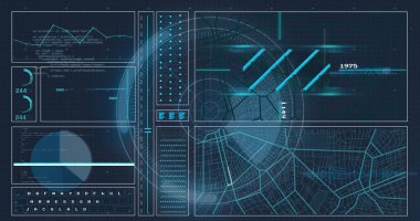 Siyah arkaplanda veri işleme resmi. küresel iş ve dijital arayüz kavramı dijital olarak oluşturulmuş görüntü.