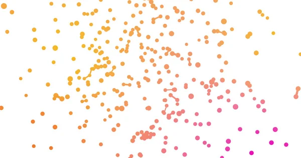 Bild Eines Neonfarbenen Netzwerks Von Verbindungen Das Sich Auf Weißem — Stockfoto