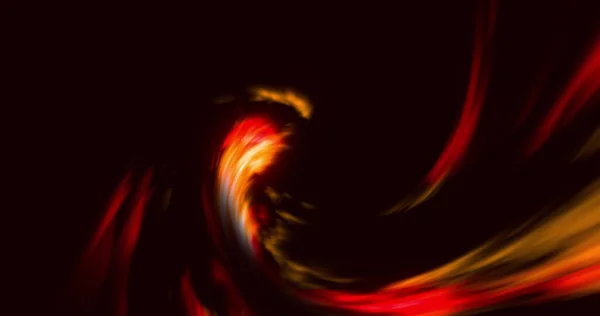 Image Glowing Orange Red Light Wave Moving Black Background Light — Stock Photo, Image