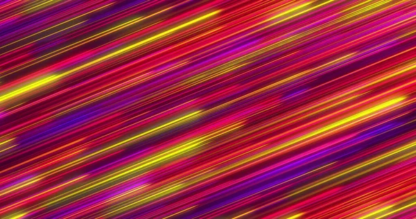 Imagen Senderos Luz Neón Multicolor Que Mueven Movimiento Hipnótico Sobre — Foto de Stock