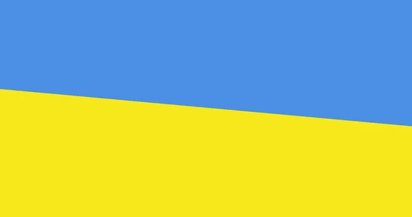 파란색 노란색 이미지가우 크닌의 깃발로 바뀝니다 디지털 이미지 — 스톡 사진