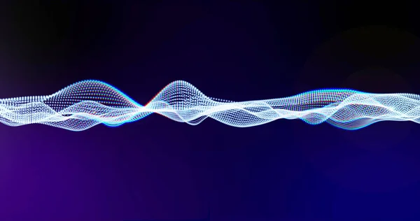 Зображення Білої Цифрової Сітки Махає Фіолетовому Фоні Візерунок Концепція Руху — стокове фото