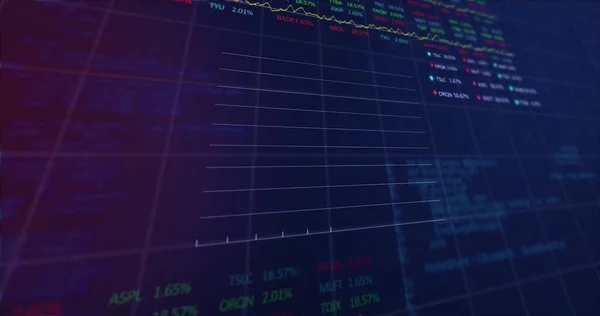 Bild Finansiell Databehandling Över Nätet Globalt Affärs Finans Och Databehandlingskoncept — Stockfoto