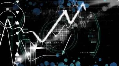 Dünya haritası üzerinde covid 19 hücre ve veri işleme animasyonu. küresel covid 19 salgın ve veri işleme konsepti dijital olarak oluşturulmuş video.