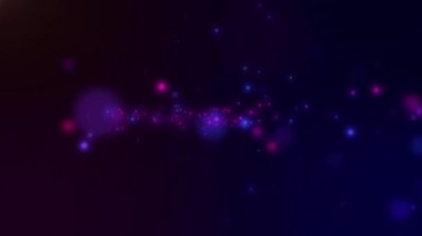 Siyah arkaplandaki ışık noktalarının canlandırması. soyut arkaplan ve dijital arayüz kavramı dijital olarak oluşturulmuş video.