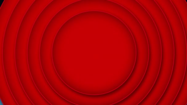 Animación 2021 Texto Círculos Rojos Sobre Puntos Luz Fiesta Celebración — Vídeos de Stock