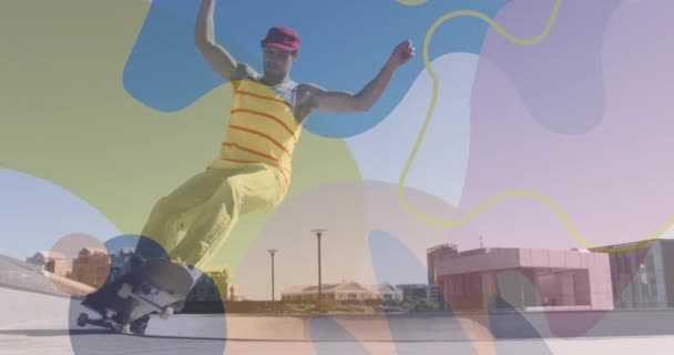 코카서스 스케이트 애니메이션 글로벌 스포츠 디지털 인터페이스 디지털 비디오 — 비디오
