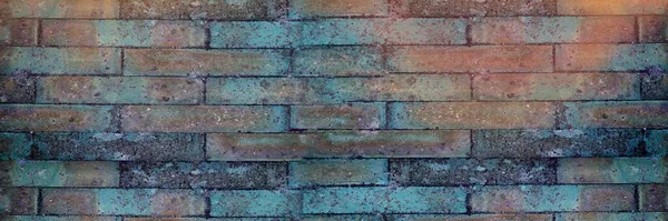 Spots Light Brick Wall Background Copy Space Background Abstract Texture — Stock Photo, Image