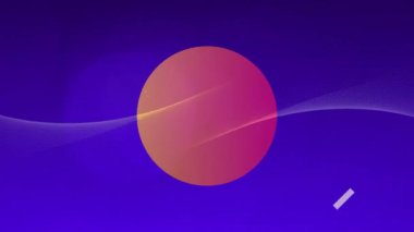 Mavi arkaplanda hareket eden renkli soyut şekillerin dijital animasyonu. Soyut doku ve tasarım kavramına sahip arkaplanlar