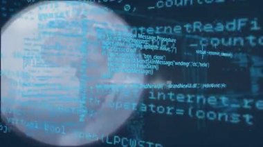 Tüm dünyada dijital veri işleme animasyonu. küresel çevrimiçi hesaplama ve veri işleme kavramı dijital olarak oluşturulmuş video.