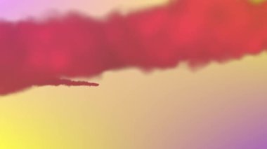Hareket eden bulutlarla dolu gökyüzünün animasyonu. renk, hareket ve ışık arkaplan kavramı, dijital olarak oluşturulmuş video.