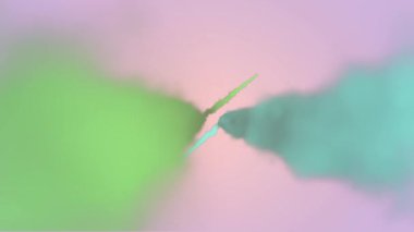 Hareket eden bulutlarla dolu gökyüzünün animasyonu. renk, hareket ve ışık arkaplan kavramı, dijital olarak oluşturulmuş video.