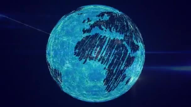 Анімація Мереж Язків Піктограм Всьому Світу Глобальні Єднання Мережі Концепція — стокове відео