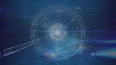 Veri işleme ve tarama alanındaki bağlantı ağının animasyonu. küresel bağlantılar, ağlar ve dijital arayüz konsepti dijital olarak oluşturulmuş video.