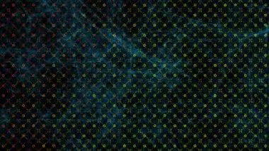 Şablon üzerinden bağlantı ağının animasyonu. küresel bağlantılar, ağlar ve veri işleme konsepti dijital olarak oluşturulmuş video.